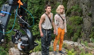 Tom Holland and Daisy Ridley in Chaos Walking