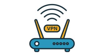 A router sending out a VPN signal