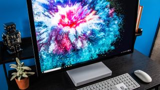 Microsoft Surface Studio 2 on a desk