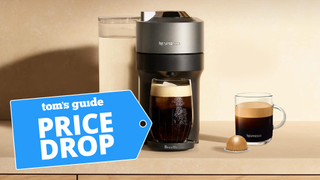 Nespresso Vertuo POP+ Deluxe Coffee and Espresso Machine by Breville, Titan