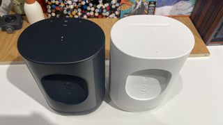 The rear panels of the Sonos Move and Move 2