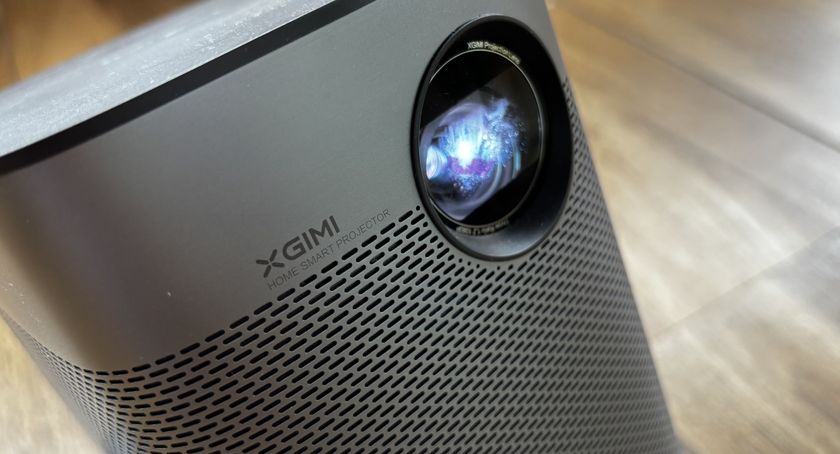 Xgimi Halo Plus mini projector in use