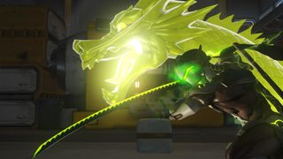 Genji using his ultimate, Dragonblade