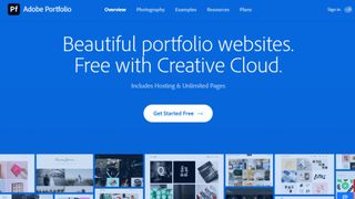 Website screenshot for Adobe Portfolio.