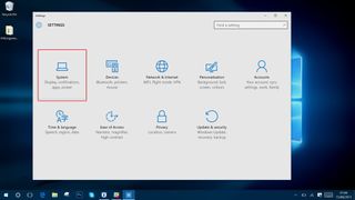 Windows 10 settings