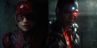 Ezra Miller Flash Ray Fisher Cyborg