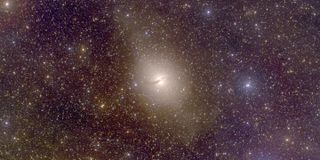 Astronomical observations of the satellite galaxies around Centaurus A challenge current cosmological models.