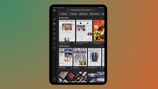 PressReader app on iPad