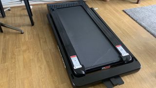 Image of folded Mobvoi Home Treadmill out of the box