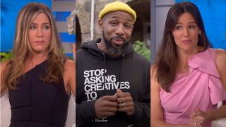 Jennifer Aniston and Jennifer Garner on The Ellen DeGeneres Show and Stephen "tWitch" Boss on The Real Dirty Dancing. 