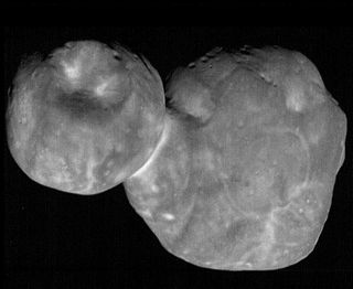 This is the most detailed view of the distant object Ultima Thule. The photo is a processed composite combining nine individual images taken by NASA's New Horizons spacecraft just 6.5 minutes before the spacecraft's closest approach to Ultima Thule on Jan