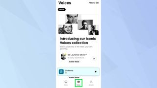ElevenLabs reader app Voices 