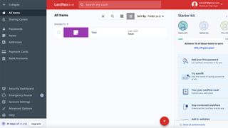 LastPass software screen grab