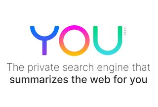 Screengrab of You.com's logo and slogan.