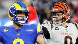 Matthew Stafford (L) and Joe Burrow (R) will face off in Super Bowl 2022