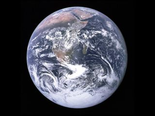 This image from Apollo 17, and others like it, captured whole hemispheres of water, land and weather. This photo was the first view of the south polar ice cap. Almost the entire coastline of Africa is visible, along with the Arabian Peninsula.