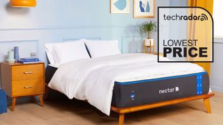 Nectar mattress with deals graphic overlaid