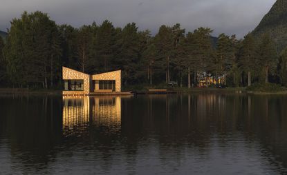 Soria Moria Sauna spa at Telemark Canal, Dalen, Norway