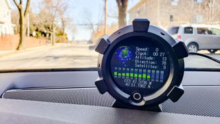 Autool X95 GPS Slope Meter on dash