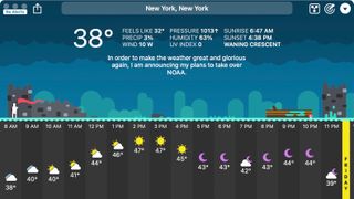 Carrot Weather on Mac