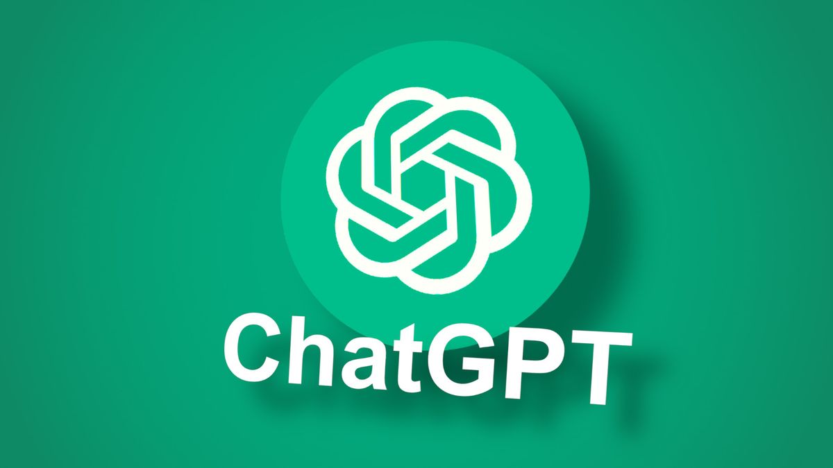 Open AI&#039;s chatbot ChatGPT logo on green background