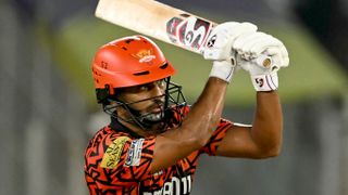 Sunrisers Hyderabad's Rahul Tripathi plays a shot during the Indian Premier League (IPL) 