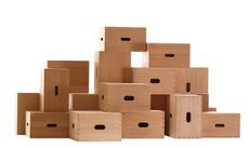 wooden boxes