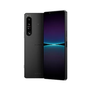 Front and rear views of Sony Xperia 1 IV smartphone on white background