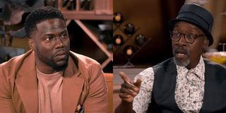 Kevin Hart and Don Cheadle in Hart to Heart talkshow