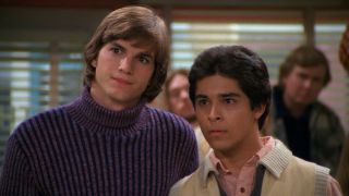 Ashton Kutcher and Wilmer Valderrama on That '70s Show.