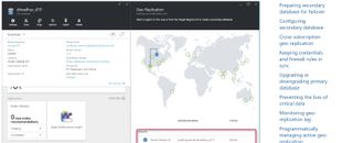 Microsoft Azure's webpage demonstrating geo-replication of data