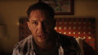 Tom Hardy looking shocked in Venom: Let There Be Carnage