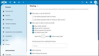 Nextcloud settings