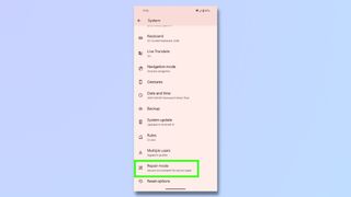 screenshot showing how to enter repair mode on Google Pixel - select Repair Mode