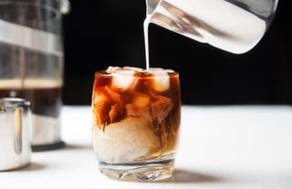 iced coffee in glass