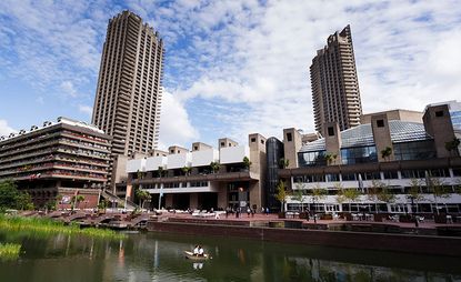 Large modern building with two skyscrapers