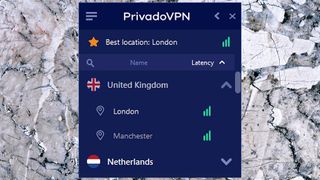 PrivadoVPN Locations