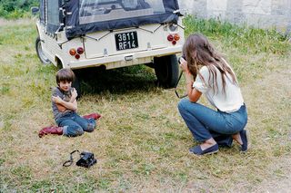 'Kate Barry and Charlotte adored their rabbits...', 1979