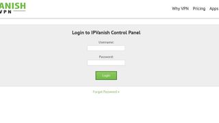 Login page