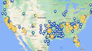 chargehub map of the united states