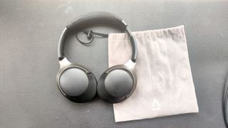 Creative Zen Hybrid SXFI headphones on a white table