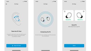 Sennheiser Fit Test setting on Smart Control app