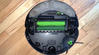 Roomba J9+ Combo robot vacuum and mop shown on floor