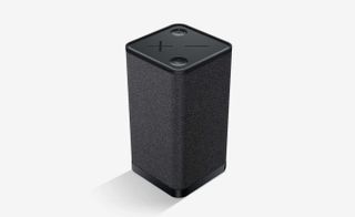 Black wireless speaker tower