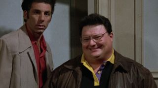 Michael Richards and Wayne Knight on Seinfeld