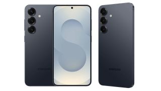 The Samsung Galaxy S25 from three angles