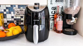 Air fryer on kitchen countertopAir fryer on kitchen countertop