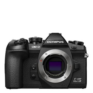 Olympus OM-D E-M1 Mark III on a white background