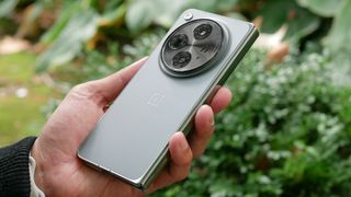 Closeup of the camera on the OnePlus Open.