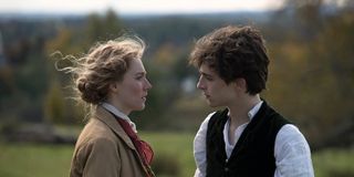 Saoirse Ronan and Timothee Chalamet in Little Women